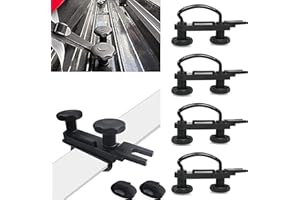 RYANSTAR RACING 4 PCS Stainless Steel Roof Box U-Bolt Clamps Rooftop car Van mounting Accessories U-Bracket mounting Accessor