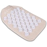 Kanjo Heat Therapy Acupressure Pillow - Neck and Stomach Pillow - Relieve Neck and Stomach Pain - Includes Travel Bag