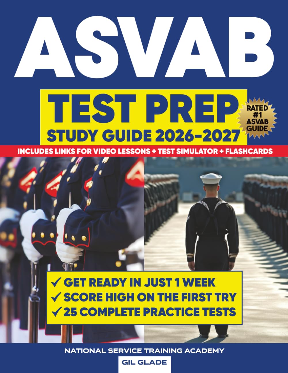 THE OFFICIAL ASVAB STUDY GUIDE: 25 Complete Practice Tests + The Proven Path to ASVAB Mastery and Military Career Success THE OFFICIAL ASVAB STUDY GUIDE: 25 Complete Practice Tests + The Proven Path to ASVAB Mastery and Military Career Success Paperback Kindle Hardcover