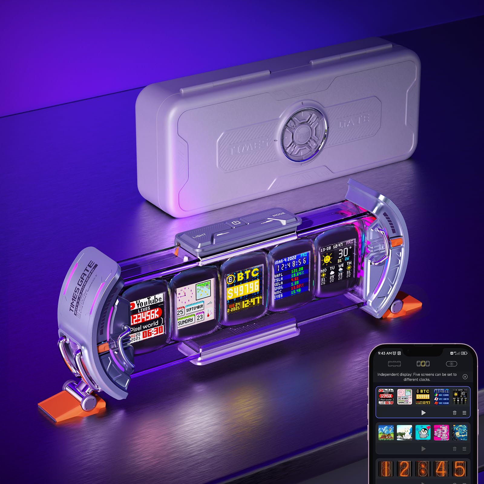 Divoom Times Gate - Cyberpunk Gaming Setup Digital