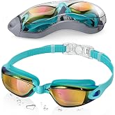 Aegend Swim Goggles, Swimming Goggles No Leaking Full Protect Adult Youth