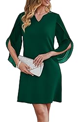 RUMIA Cocktail Dresses for Women Flutter 3/4 Sleeve