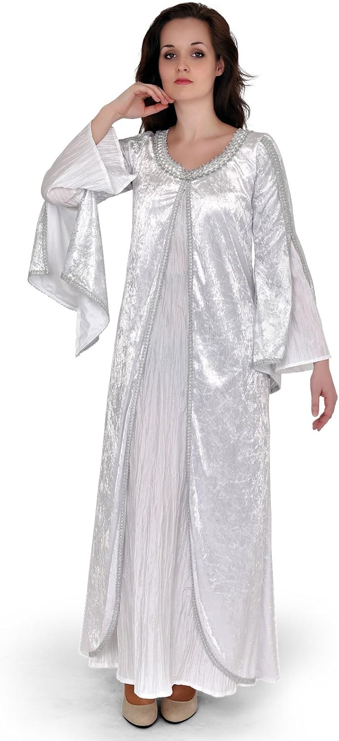 extra long white dress