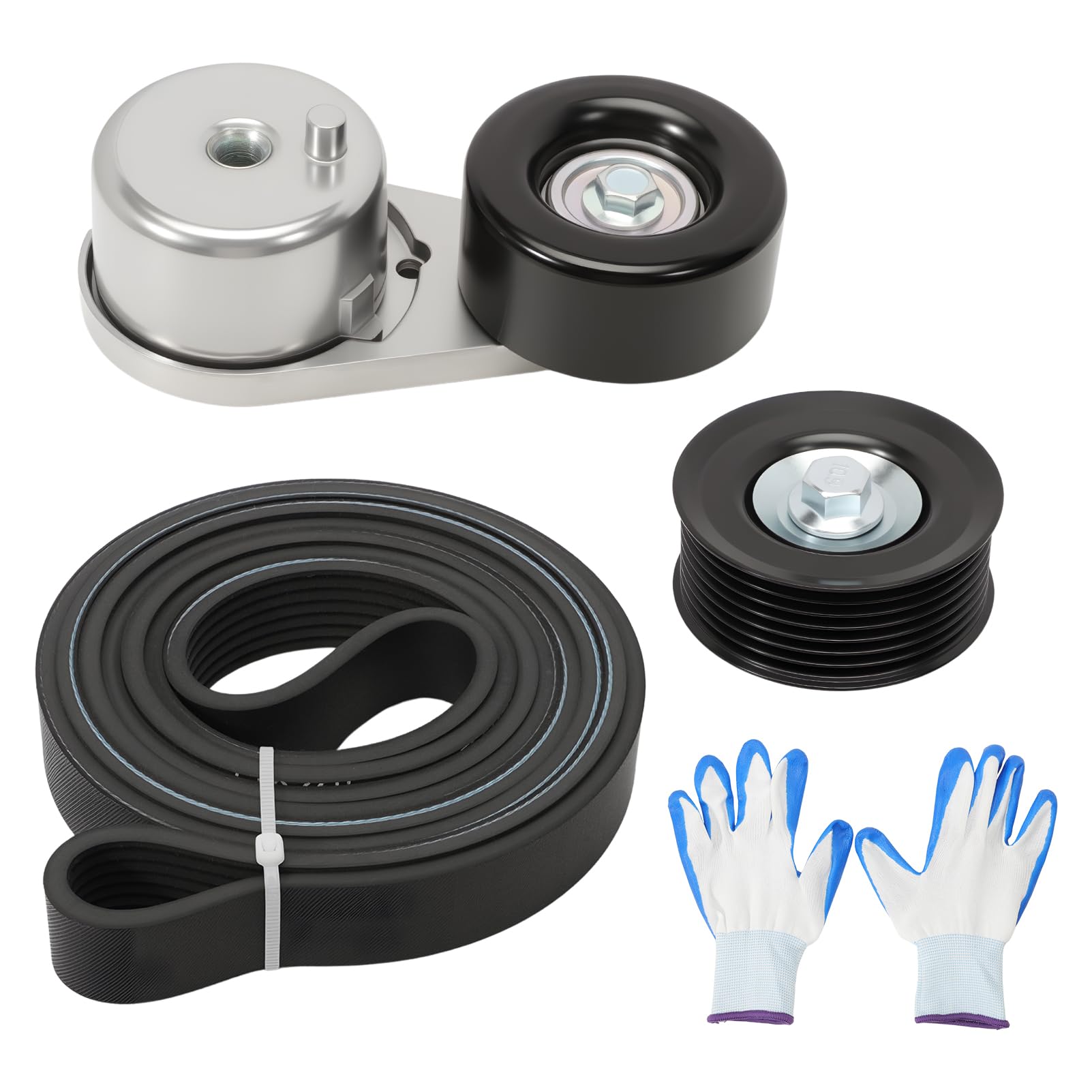 Photo 1 of ***MISSING PARTS*** Engine Serpentine Belt Drive Kit Fits for Frontier 05-12/14-18,Pathfinder 05-06/08,NV1500/NV2500 12/14-21,NV3500 12/14-20,Xterra - 4.0L OE# 90K38378A 90K-38378A