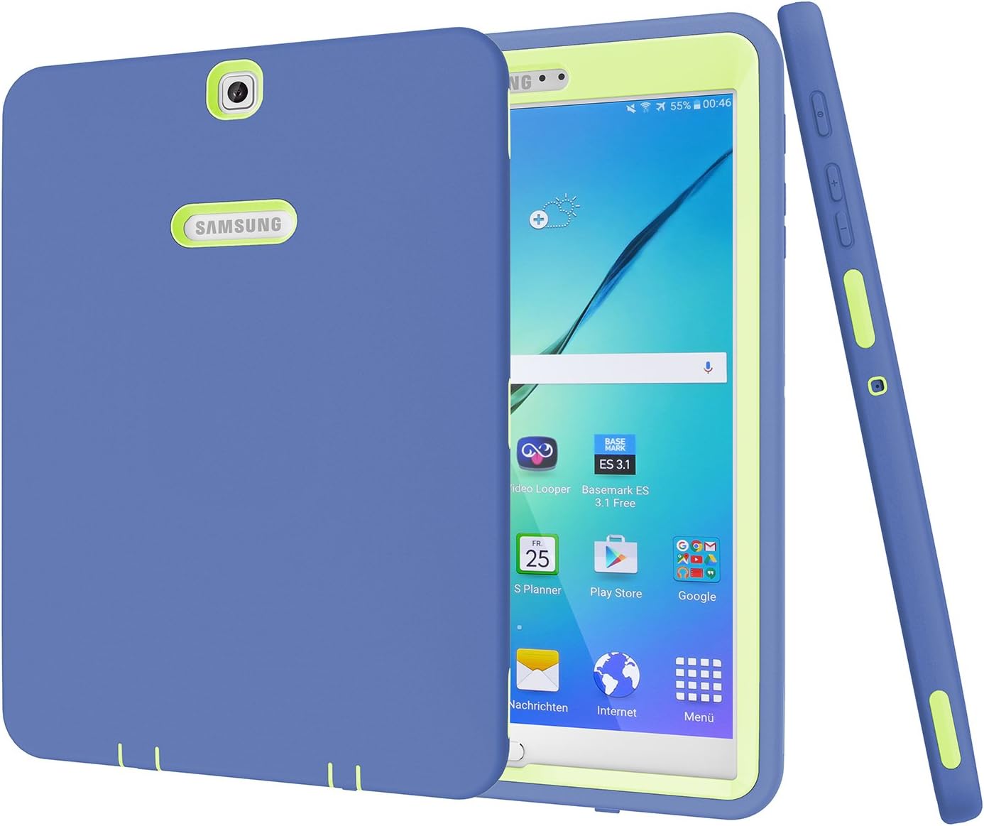 Galaxy Tab S2 9.7 Case, Beimu 3 in 1 Shockproof Heavy Duty Rugged Hybrid Armor Defender Protection Cover for Samsung Galaxy Tab S2 9.7"SM-T810/T815/T813N/T819N