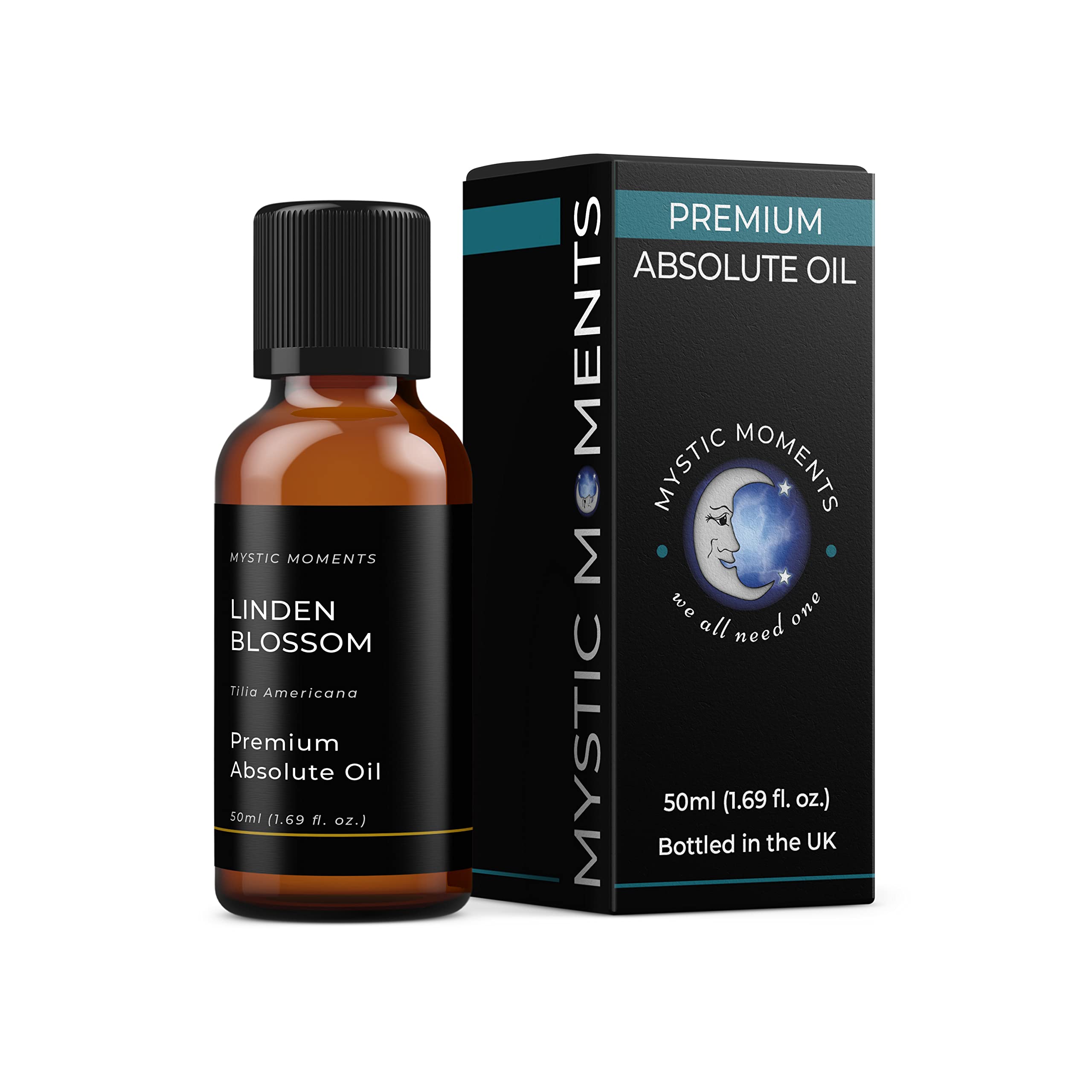 Mystic Moments | Linden Blossom Absolute Oil 50ml | Tilia Americana | Lime Blossom | Sweet Floral Green Aroma | Middle Note | Solvent Extracted | Ideal for Perfumery, Creams & Haircare
