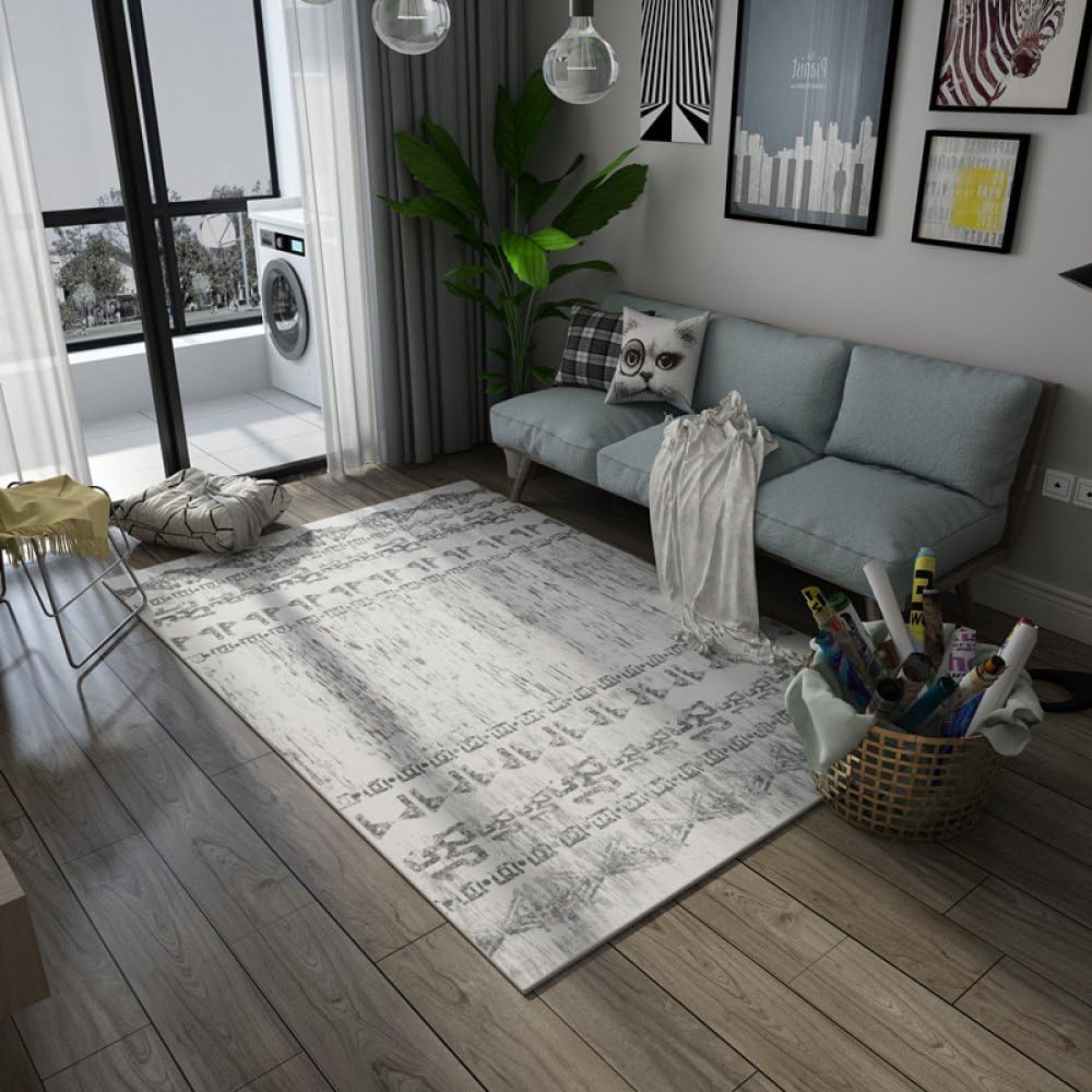 ZLRYY Carpet Living Room Coffee Table Bedroom Full of Modern Minimalist Geometric Abstract Pattern