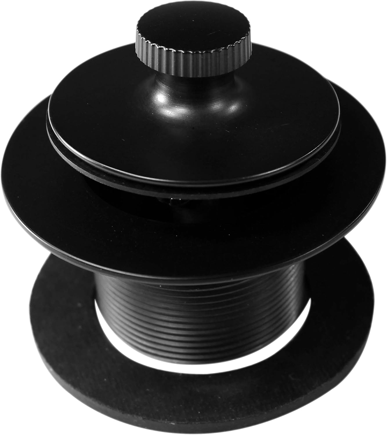 Westbrass Twist & Close Universal Tub Trim with 2-Hole Faceplate, Matte Black, D94K-62 - Drain Stoppers - 