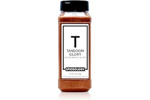 Spiceology - Tandoori Glory - Indian Masala Blend - Curry Spices and Seasonings - Use On: Chicken, Vegetables, Lamb, Marinades, Pork, Seafood, Nuts, Beef, Tofu - 18 oz