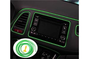 Mr.Brighton LED Car Interior Gap Trim Decorative Molding Door Panel Dashboard Gap Trim Strip (Green, 20Ft)