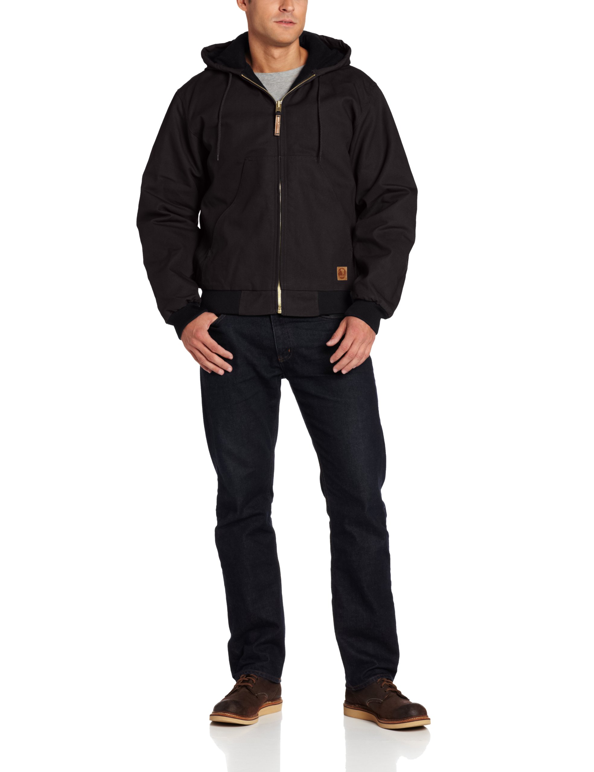 Berne Men's Original Hooded Jacket, Black, XXLarge/Regular Homer's Coat