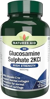 Natures Aid Glucosamine Sulphate 2KCl 1000mg – 90 Tablets Vitamin C Joint