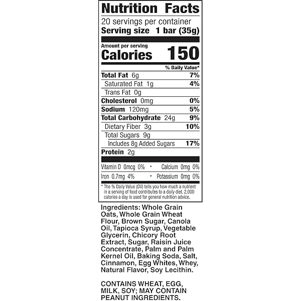 NATURE VALLEY SOFT BAKED OATMEAL SQUARES, CINNAMON BROWN SUGAR, 20 BARS, 24.8 OZ