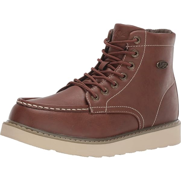 Amazon.com | Lugz Mens Bedrock Hi Round Toe Lace Up Casual  display picture 2