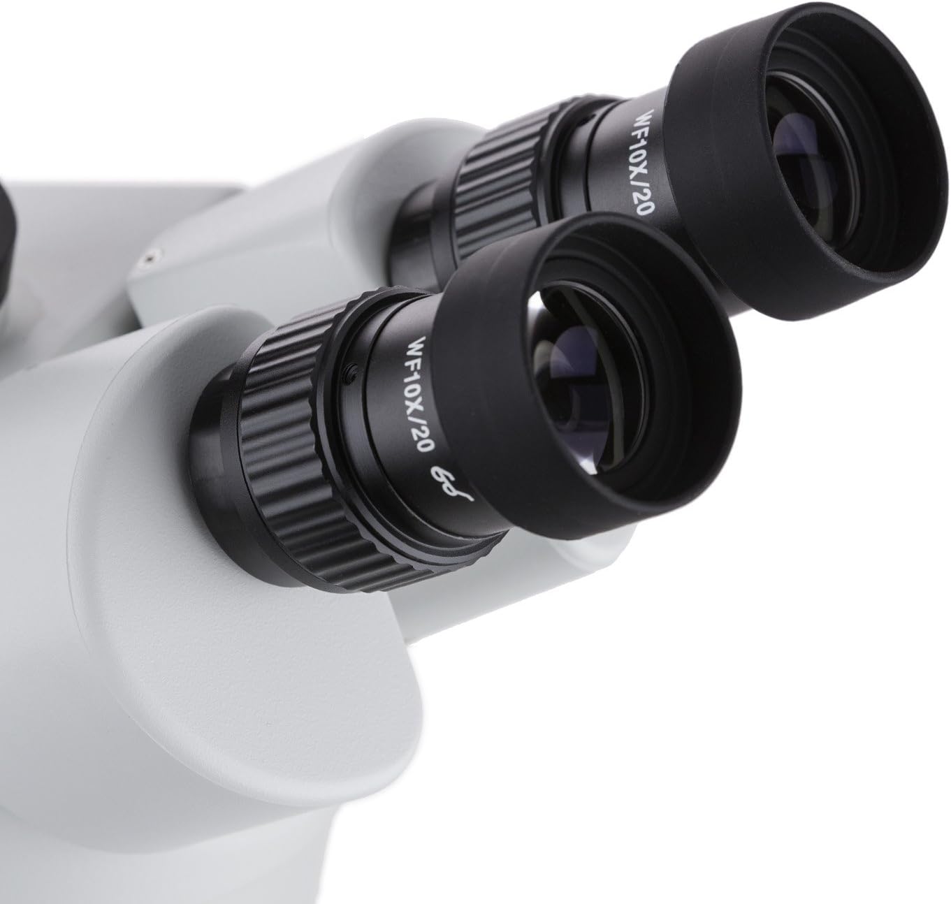 AmScope SM-3BZ-80S 3.5X-90X Stereo Zoom Microscope on Boom Stand with 80 LED Light, White - Image 5