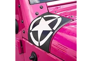 LIUQING Cowl Body Armor Corner Guards for 2007-2017 Jeep Wrangler JK JKU & Unlimited Cowling Cover Trim Decoration Exterior A