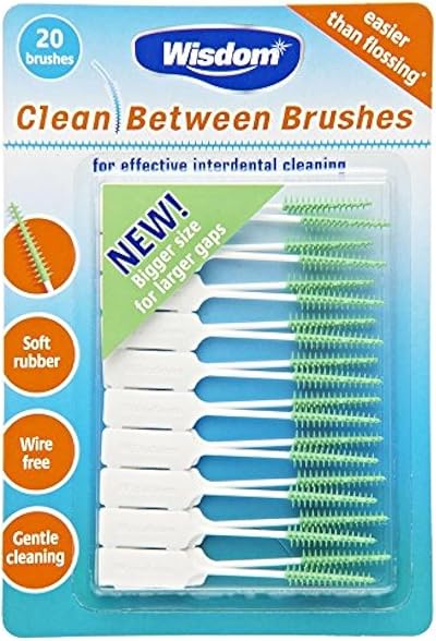 Wisdom 0.8 mm Green Interdental Brush Pack of 3