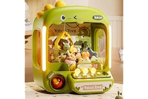 VANVIMEN 64 PCS Large Claw Machine for Kids Dinosaur,Vending Machine Toys for Boys 5 6 7 8 Year Old,Candy and Prize Electronic Dispenser Game Ages 5-7 6-8,Christmas Birthday Gift for 3 4 5 6 Year Old Boy Girl