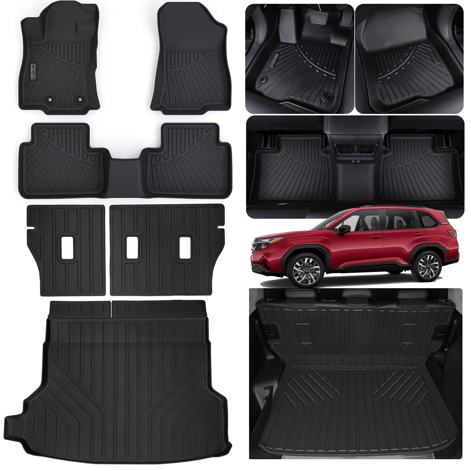 LJWAITO Floor Mats for Subaru Forester 2025（Non
