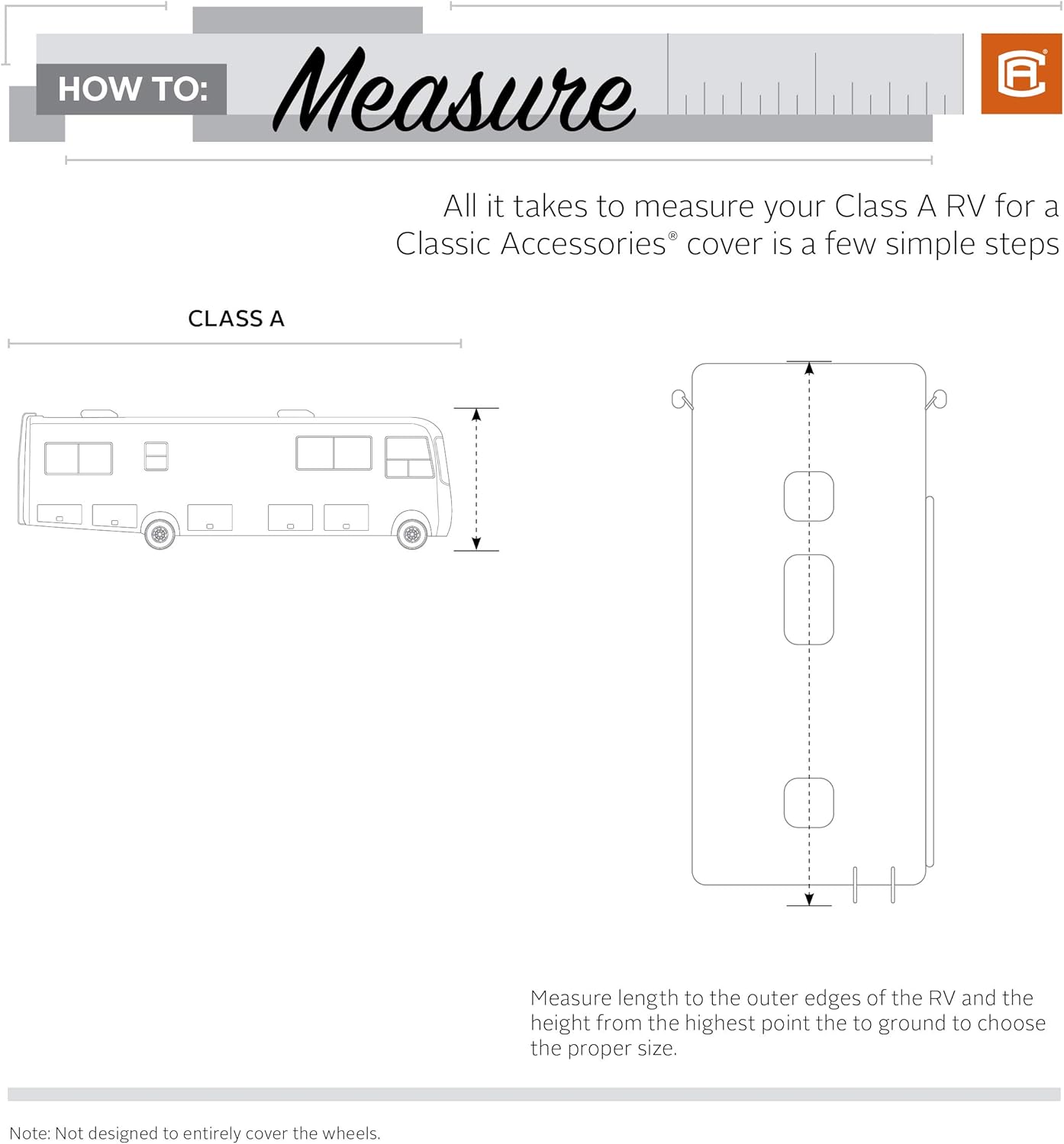 Classic Accessories Over Drive SkyShield Deluxe RV Class A Cover, Fits 30' - 33' RVs - Water Repellent RV Cover (80-371-101801-EX): Automotive