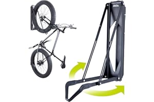 DELTA CYCLE & HOME Pivot Bike Storage Rack by Delta Cycle - Bike Rack Garage Wall Mount Swivels to Save Space - No Lifting Required Vertical Bike Rack - Indoor Bike Storage Wall Hanger Holds Up to 100 lbs