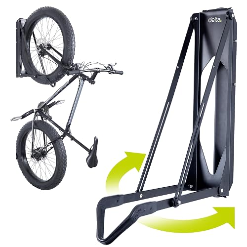 Pivot Bike Storage Rack Black by Delta Cycle - Bike Rack Garage Wall ...
