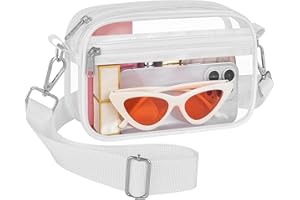 Bagenius Clear Bag for Stadium Events Clear Messenger Bag Clear Purse for Concert and Sport Events