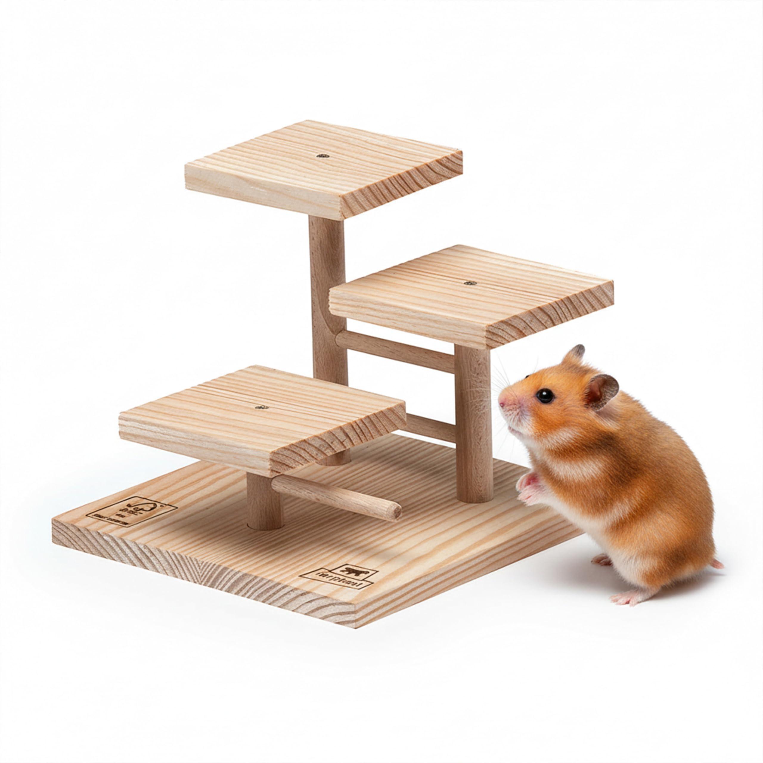 Ferplast Wooden Hamster Toy for Climbing, Mice, Hamster Toys, Hamster Cage