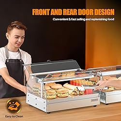 ROVSUN Food Warmer Pizza Warmer Countertop, Food