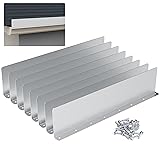 8 Pcs Gutter Valley Splash Guard,Straight Rain