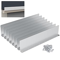 8 Pcs Gutter Valley Splash Guard,Straight Rain