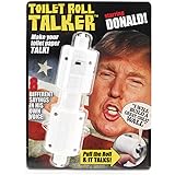 Donald Trump Toilet Roll Talker - Makes Regular Toilet Paper Talk with Trump's REAL VOICE - 8 Hilarious Sayings -Fun Gag Gift for Hillary & Trump Fans - Bathroom Joke Gift - Funny Gift for any Holiday