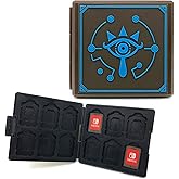 doepeBAE Switch Game Card Case, Portable Hard Shell Storage with 12 Card Slots (Z Brown)