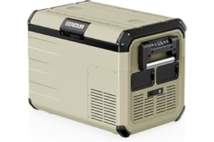 EENOUR D35 12V Car Refrigerator Portable Freezer 37Qt/35L Battery Powered Cooler Fridge -4~50℉ 12/24V DC 110~240V AC Solar Charging for RV Truck Camping Sailboat (Battery Not Included)