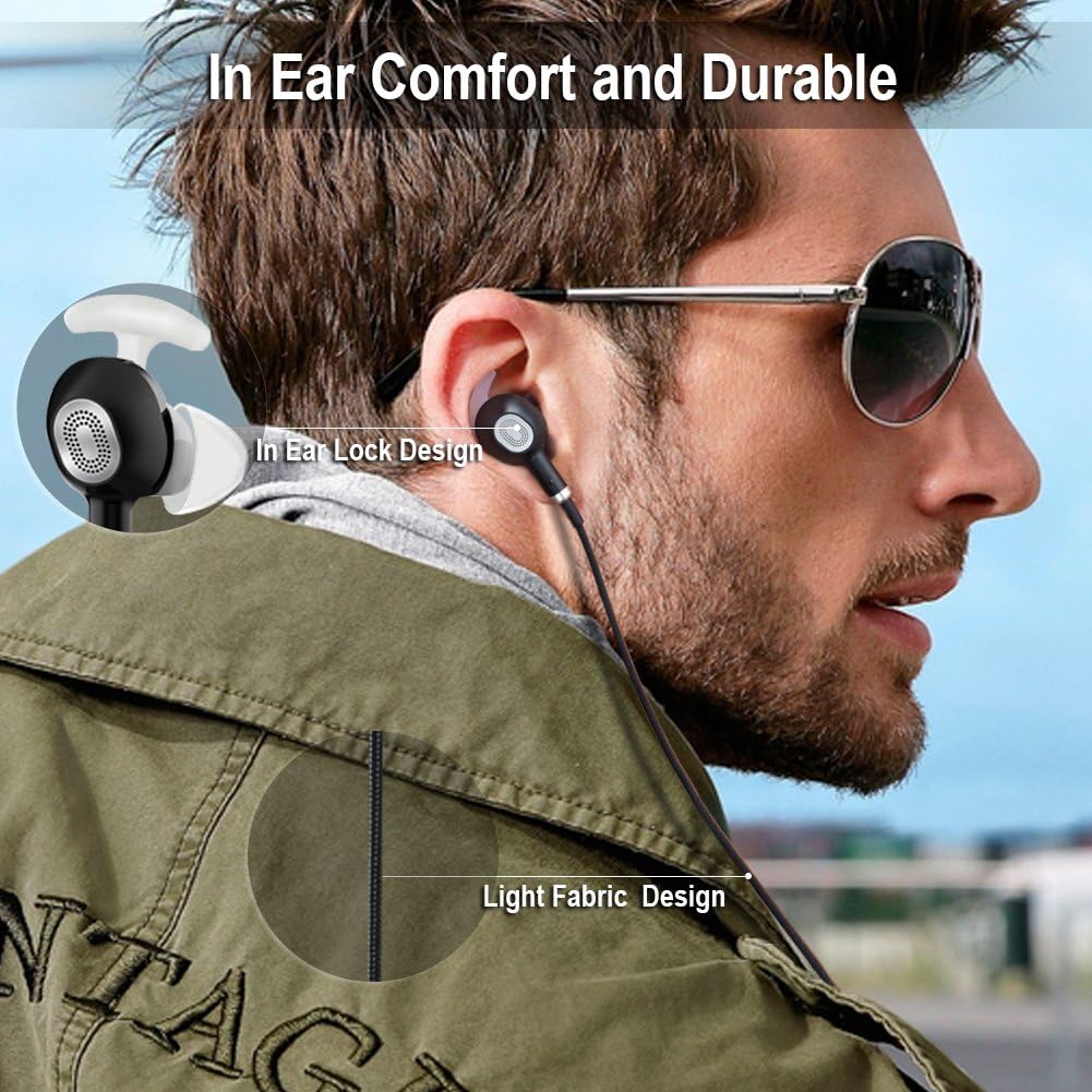 Amazon Co Jp Ovc H15アクティブノイズキャンセリングヘッドフォン ワイヤードイヤホン内蔵マイク リモート 60時間再生 30db平均リダクション デュアルドライバiphone Samsung用オプションベース 3 5mmジャック ブラック 家電 カメラ