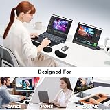 ZIBLY Wrist Rest Keyboard and Mouse Set Anti-Slip Memory Foam Black view 7