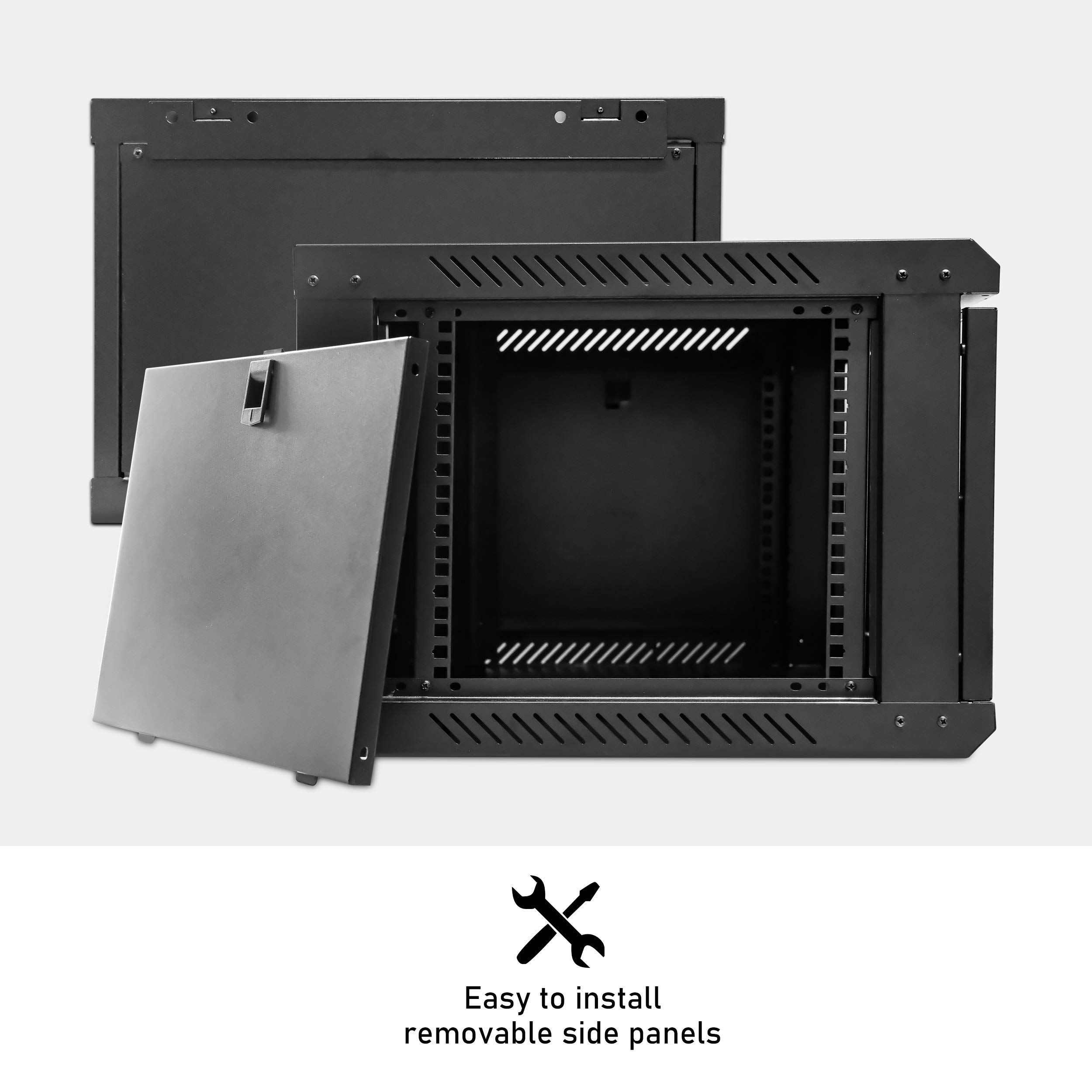 Removable Rack Panel Mua LMS Data Server Rack Data Cabinet - 6U 500mm Deep Wall Mounted 19 ...