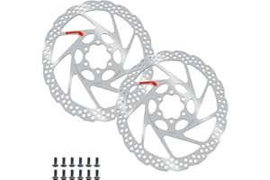 DYISLAND 2Pcs 140mm 160mm 180mm Bike Disc Brake Rotor with 12 Bolts, Bicycle Brakes Rotors, Vacuum Coating Technology, Center Hole Distance 44mm, for MTB Mountain Road Bikes BMX (2pcs, 180mm)