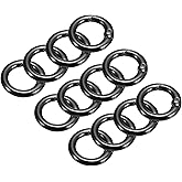 uxcell Round Spring O Rings, Trigger Buckle Snap Clip for Bags, Purses, Keyrings, DIY Accessories