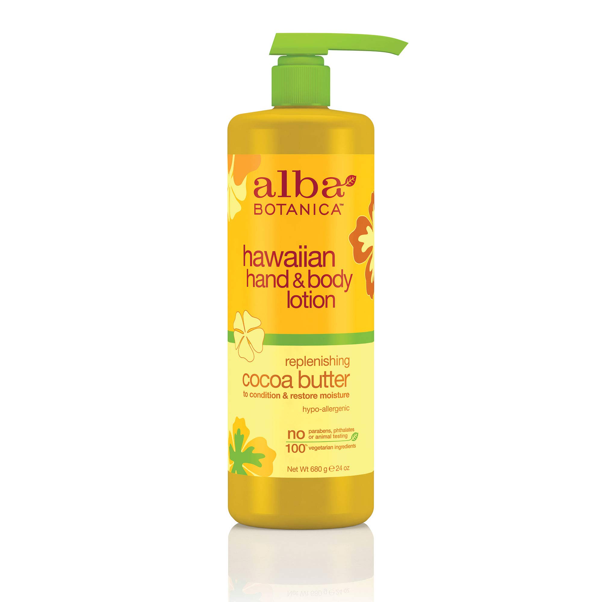 Alba Botanica Replenishing Cocoa Butter Hawaiian Hand & Body Lotion, 24 oz.