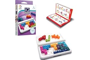 SmartGames IQ XOXO Portable Travel Game Featuring 120 Challenges for Ages 6 - Adult