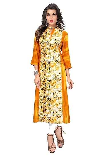 Navabi Export Womens Rayon A-Line Kurti (VF-KU-132)