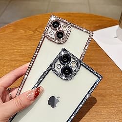 ROSEHUI Clear Glitter Phone Case for iPhone
