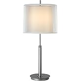 Trend Lighting BT7143 Nimbus Table Lamp, 1-Light 100 Total Watts, Metallic Silver/ Polished Chrome