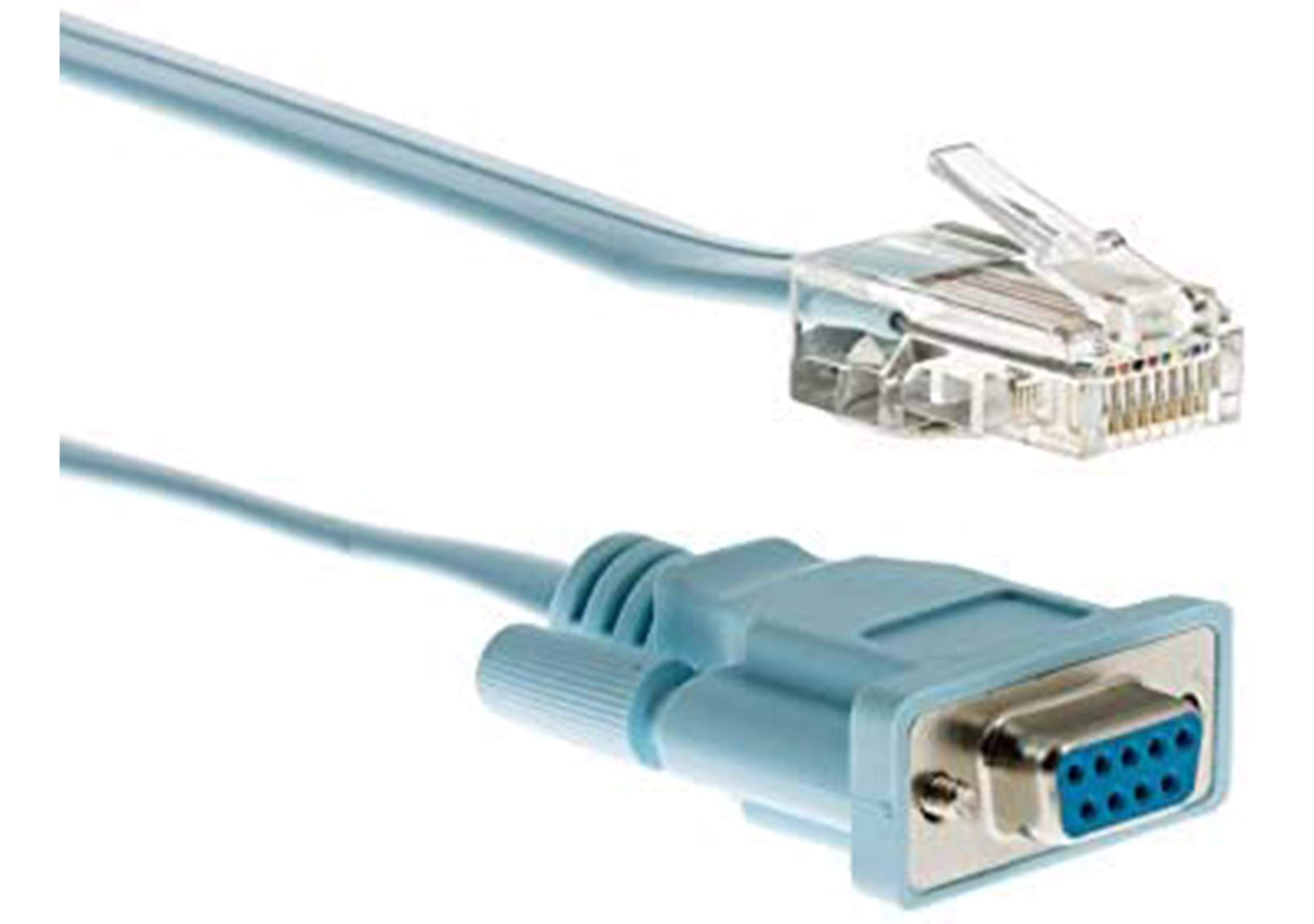 Cisco RJ-45 to DB9F Console Cable, 6 Feet, Compatible with Cisco 600, 800, 1600 and 1700 Series Routers, 90-Day Limited Warranty (CAB-CONSOLE-RJ45=)