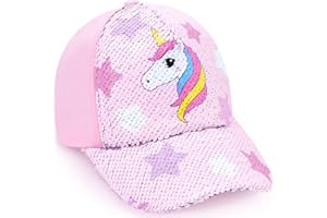 WAWSAM Girls Mermaid Baseball Cap Kids Trucker Hat Adjustable Mermaid Snapback Cap