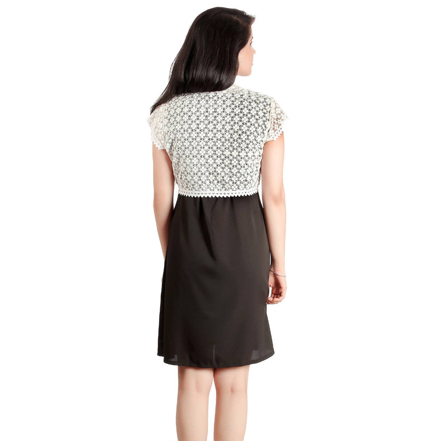 "vr designers popcorn short lace cape "