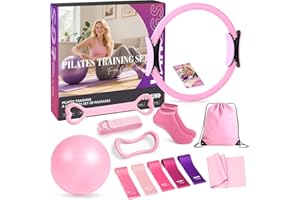 Close-up of the 13-piece Pilates kit