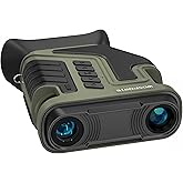 WOSPORTS 4K Night Vision Goggles - 48MP Photo, up to 80x Magnification, 10X Optical & 8X Digital Zoom, 1015FT Vision, 3" Screen, 5000mAh Rechargeable Battery, Outdoor Camping, Survival, Gift for Men