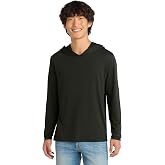 District Perfect Tri Long Sleeve Hoodie - Stylish Casual Pullover Sweatshirt for Men &amp; Women, Soft Tri-Blend Fabric